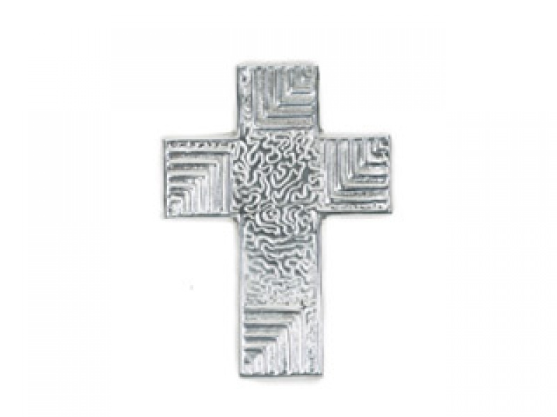 CRUZ GRECIA MED CRUZ EN PEWTER